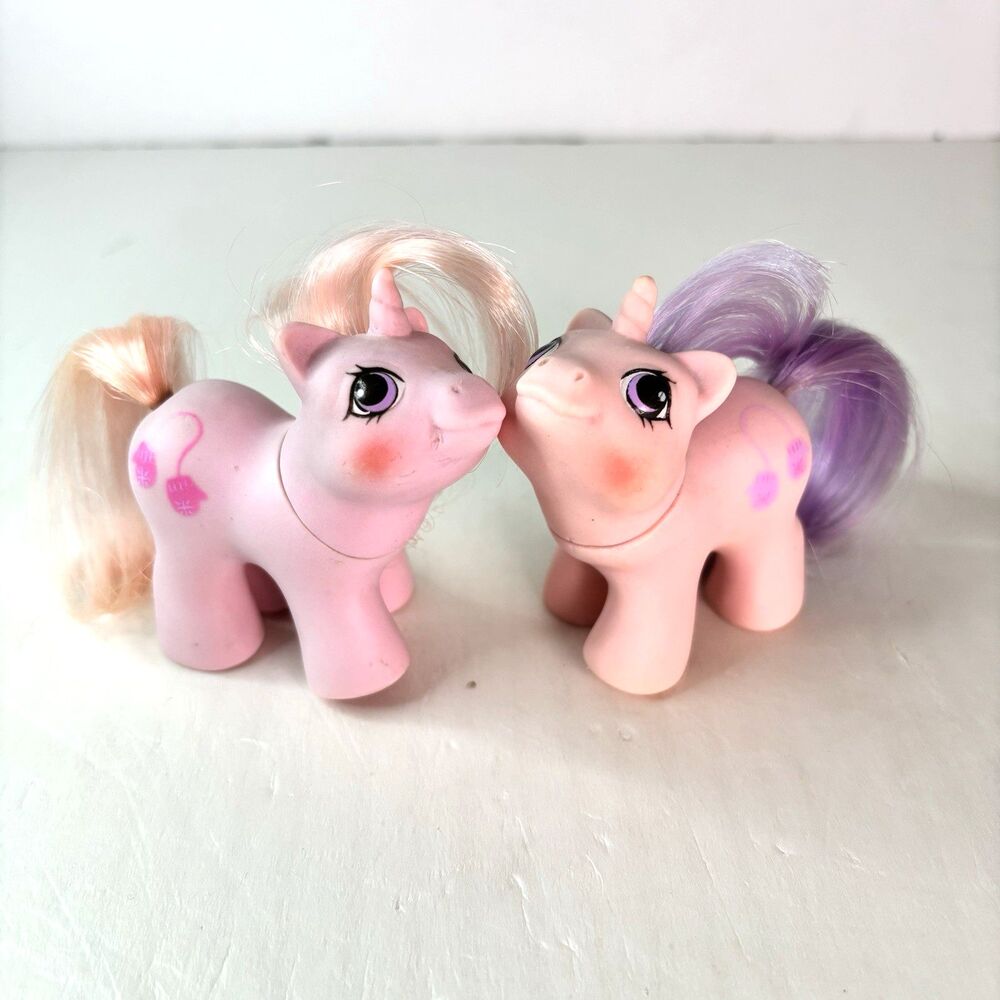 My Little Pony MLP G1 Newborn Twins Sniffles and Snookums 1987 Hong Kong